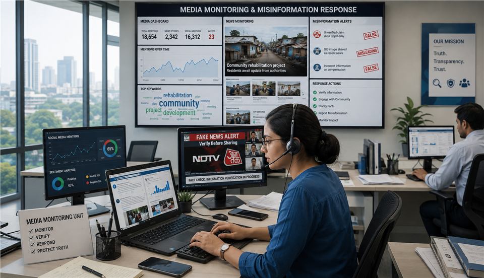 Media monitoring and misinformation response